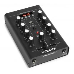 MENGPANEEL 2-KANAALS MIXER USB/MP3/BT