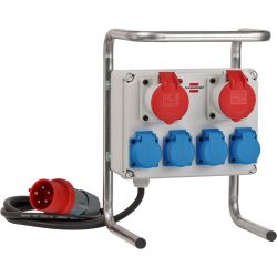 POWERSPLIT CEE 16A IN UIT 2X CEE 16A + 4 X 230V IP44 5X1,5MM2