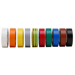 PVC TAPE 15MM X 10M 10 KLEUREN