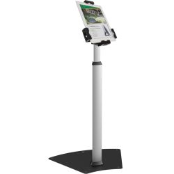 TABLETHOUDER VAN ALUMINIUM MET SLOT, UNIVERSEEL TE GEBRUIKENVOOR TABLETS VAN 7,9'' TOT 10,1'' HOOGTE 63-108CM