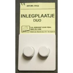 DIMMER INZET MET DUO KNOP KLEUR WIT GESCHIKT VOOR JUNG/PEHA