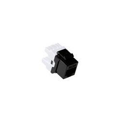 RJ45 CHASSIS CAT6 ZWART LSA+ EN 110 BLOK AANSLUITING