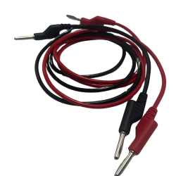 SET MEETSNOEREN 4MM - BANAANSTEKKER 100CM 15A ROOD+ZWART