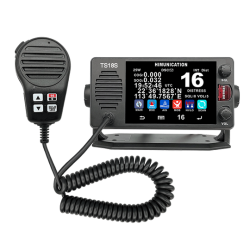 VHF MARINE RADIO MET ATIS AIS/DSC/GPS IP67 ZWART