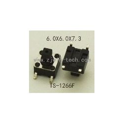 MOMENT SCHAKELAAR 1 X MAAK 6.0X6.0X7.6MM SMD