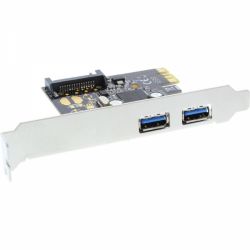 PCIE KAART MET 2X USB 3.0 MET SATA POWER