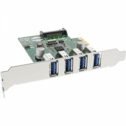 PCIE KAART MET 4 X USB 3.0