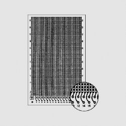 EXPERIMENTEER PRINTPLAAT BAAN RASTER 2,54MM EN 32P DIN41612CONNECTOR AANSLUITING EPOXY 5 STUKS