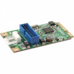 MINI PCIE KAART MET 2 X USB 3.0 POORTEN