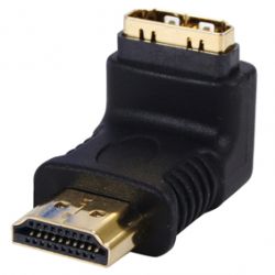 VERLOOP HDMI FEMALE - HDMI MALE 90GR HAAKS