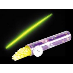 GLOW STICKS 20CM 5MM GEEL BRANDTIJD TOT 3 UUR 50 STUKS