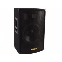 LUIDSPREKERBOX 2-WEG 600W/300W RMS ZWART WOOFER 381MM / TWEETER 81MM AFM. 585X390X365MM