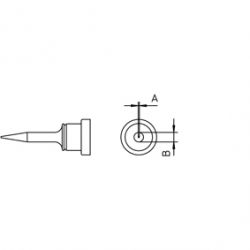 SOLDEERSTIFT 0,4MM LANG CONISCH VOOR WELLER WS81