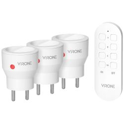 DRAADLOZE AFSTANDBEDIENING SET 230V MET 3 MINI ONTVANGERS