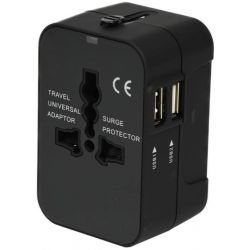 REISADAPTER ZWART