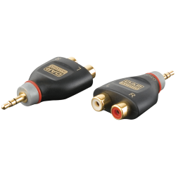 VERLOOP 3,5MM JACK STEREO MALE-2 X TULP FEMALE