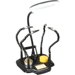 DERDE HAND MET 4 ARMEN EN SOLDEERTINHOUDER EN LOEPMET LED