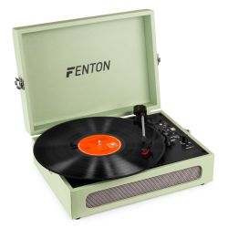 PLATENSPELER BRIEFCASE MET BT IN/UIT GROEN