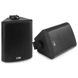 WANDSPEAKERS 5.25'' 20W 100V ZWART IP5X PER SET