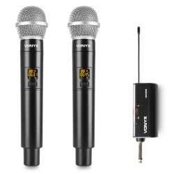 DRAADLOOS MICROFOON UHF DUAL HANDHELD