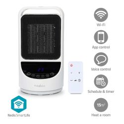 KERAMISCHE PTC-VENTILATORKACHEL 1500W 2 STANDEN MET WIFI