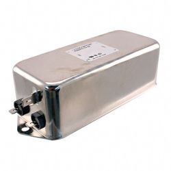 EMI NETFILTER 1 FASE 2 TRAPS 250V  1A MET 6,3MM FASTON AANSLUITING