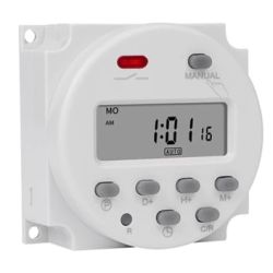 SCHAKELKLOK DIGITAAL  5VDC 1 X MAAK 250V/16A INBOUW