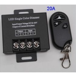 LED DIMMER 12V 20A MET RF AFSTANDBEDIENING