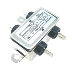 NETFILTER 10A 250V INLINE MET 6.3MM FASTON AANSLUITINGEN
