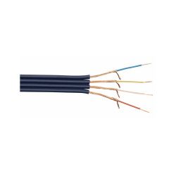AFGESCHERMD 4X0.28MM2 PLAT BLAUW