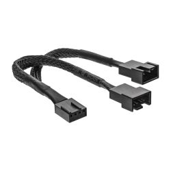 VENTILATOR ADAPTERKABEL 1 X 4P MOLEX FEMALE NAAR 2 X 4 MALEMOLEX PWM