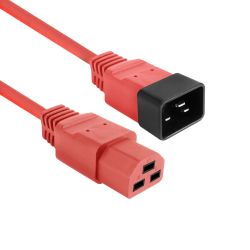 NETSNOER 2.0M C20 3 POLIG MALE - C21 3 POLIG FEMALE ROOD  3X2.5MM2