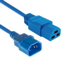 NETSNOER 2.0M C14 3 POLIG MALE - C21 3 POLIG FEMALE BLAUW 3X1.0MM2