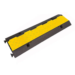 KABELBRUG 100CM 3 KANAALS 1000X300X45MM ZWART/GEEL