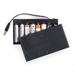 BATTERIJHOUDER 8 X AA-CEL + SCHAKELAAR