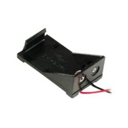 BATTERIJHOUDER 1 X 9V-CEL  OPBOUW MET AANSLUITDRADEN