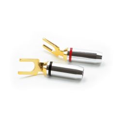 KABELSCHOEN PLUG VORK VERGULD VERGULDE SET ROOD/ZWART