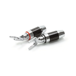 KABELSCHOEN PLUG VORK CARBON RHODIUM VERGULDE SET ROOD/ZWART
