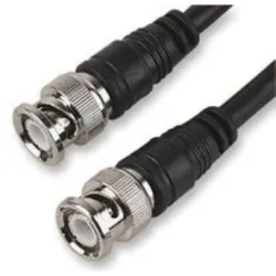 BNC MALE - BNC MALE 50 OHM 0.5M ZWART