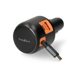 60W USB-C LADER MET UITTREKBARE KABEL 70CM