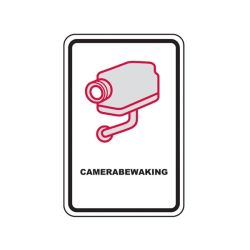 CAMERABEWAKINGS BORD AFMETINGEN. 300X210X2.5 MM