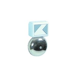 DEURBEL PLAT WIT 3-8VAC