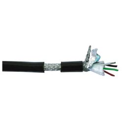 AFGESCHERMD 4X0.16MM2 ROND ZWART 110 OHM DMX