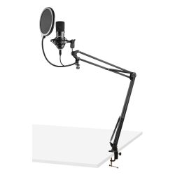 STUDIO MICROFOON SET USB ZWART