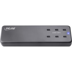 MULTIPORT POWER SUPPLY, CHARGER, 6X USB-C, PD 3.0, GAN, BLACK