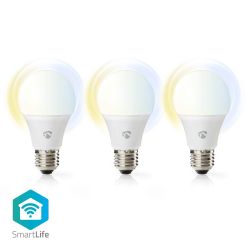 SMART LEDLAMP E27 9W 806LM 2700-6500K KOUD WIT/WARM WIT 3 STUKS