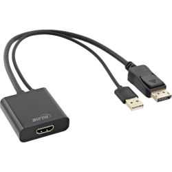 CONVERTER HDMI > DISPLAYPORT 4K/30HZ 0.3M