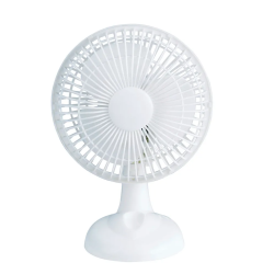 TAFELVENTILATOR 15CM WIT 2 STANDEN