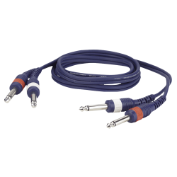 2 X 6.3MM JACK MALE-2 X 6.3MM JACK MONO (UNBALANCED) 3.0M