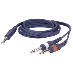 1 X 6.3MM JACK MALE STEREO-2 X 6.3MM JACK MALE MONO 3M